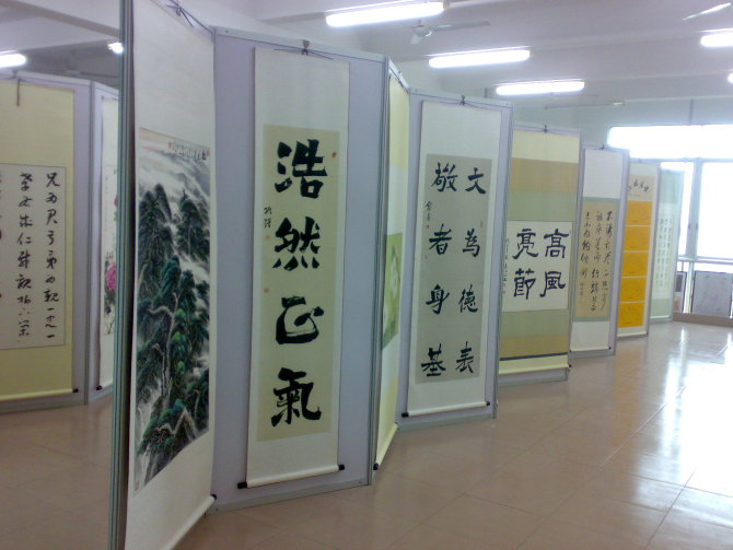 八棱柱書(shū)畫(huà)展板